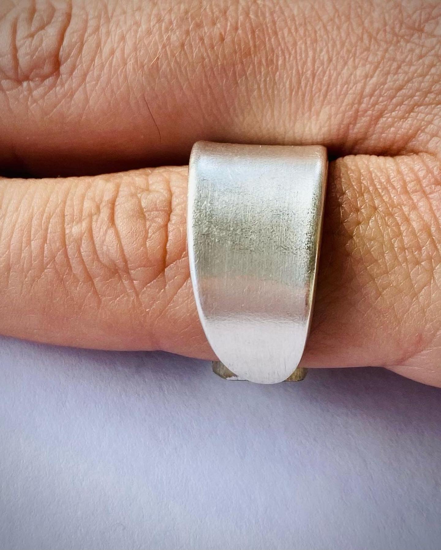 Ring „Pure“ versilbert Besteckschmuck