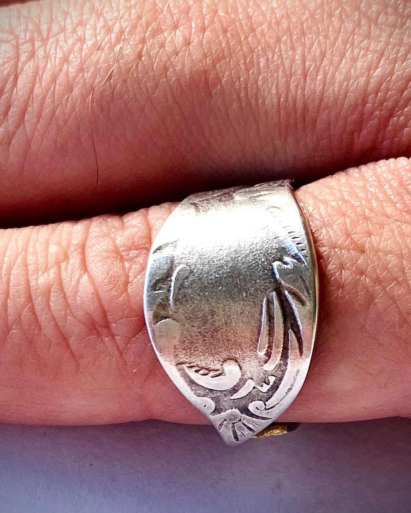 Ring „Scape“ versilbert Besteckschmuck