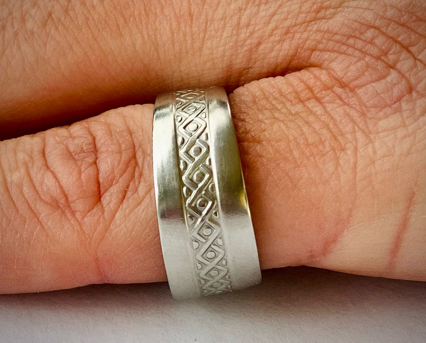 Ring *Silver Belt* Edelstahl Besteckschmuck