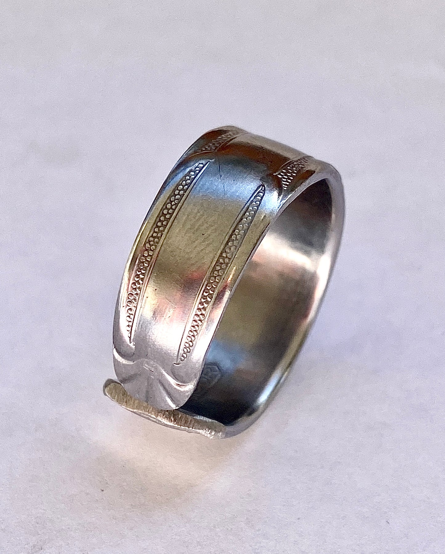 Ring *Old* Edelstahl Besteckschmuck