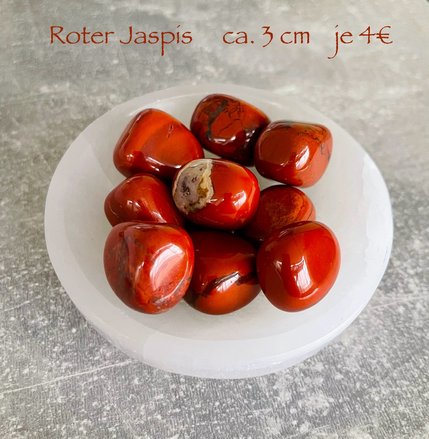 Roter Jaspis Trommelstein 3cm
