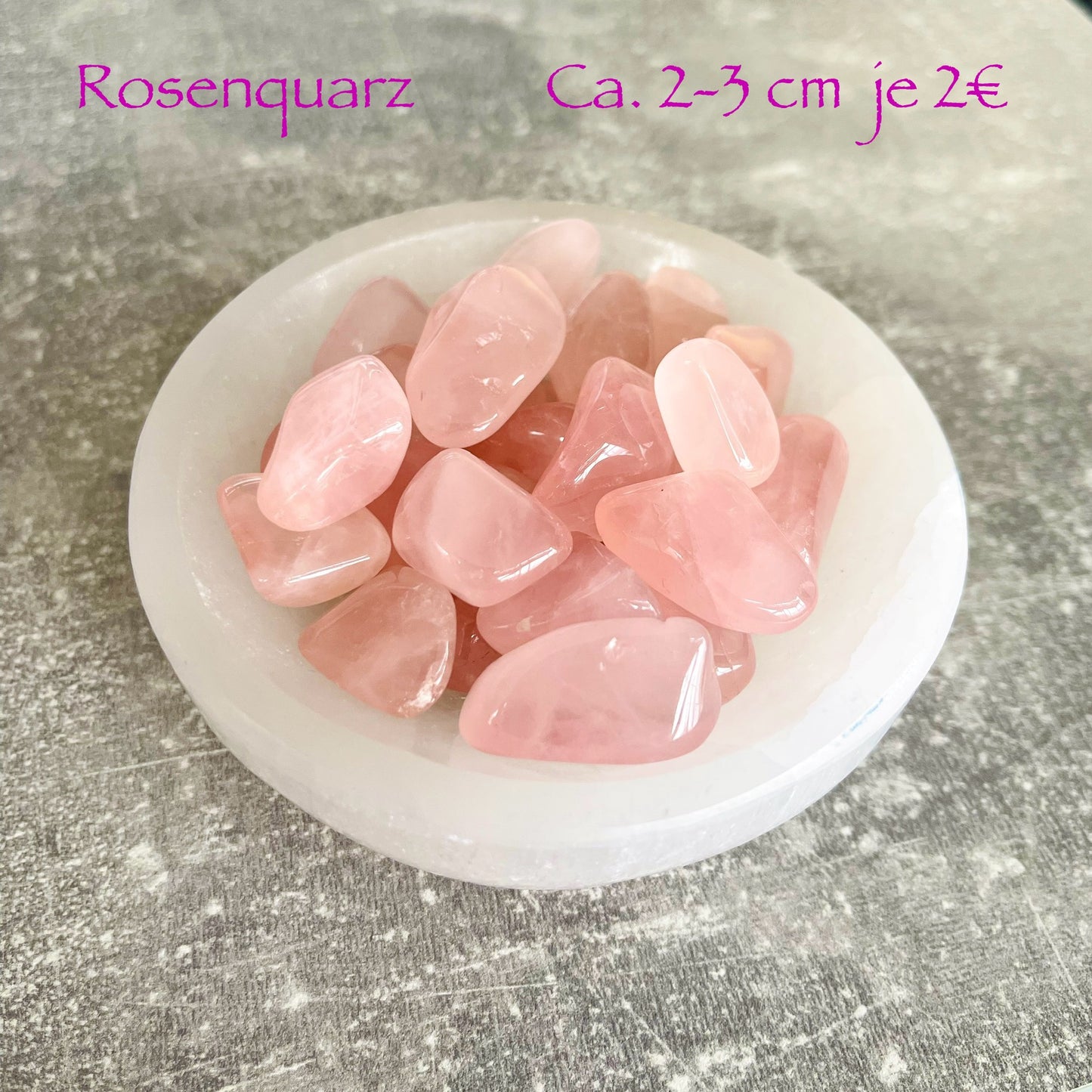 Rosenquarz Trommelstein 2-3 cm