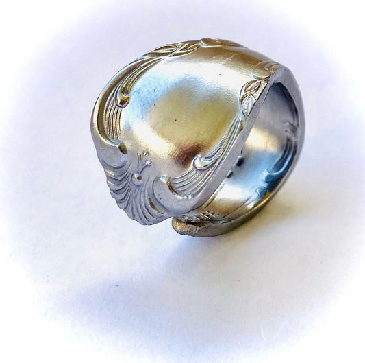 Ring „Lilshell“ Edelstahl Besteckschmuck