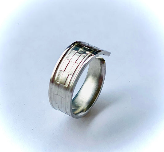 Ring „DDR Nostalgie“ Edelstahl Besteckschmuck