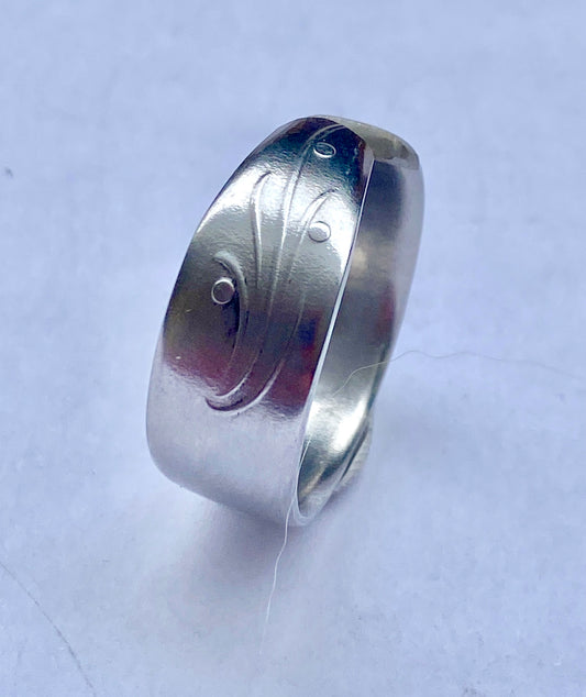Ring *Knospe* Edelstahl Besteckschmuck