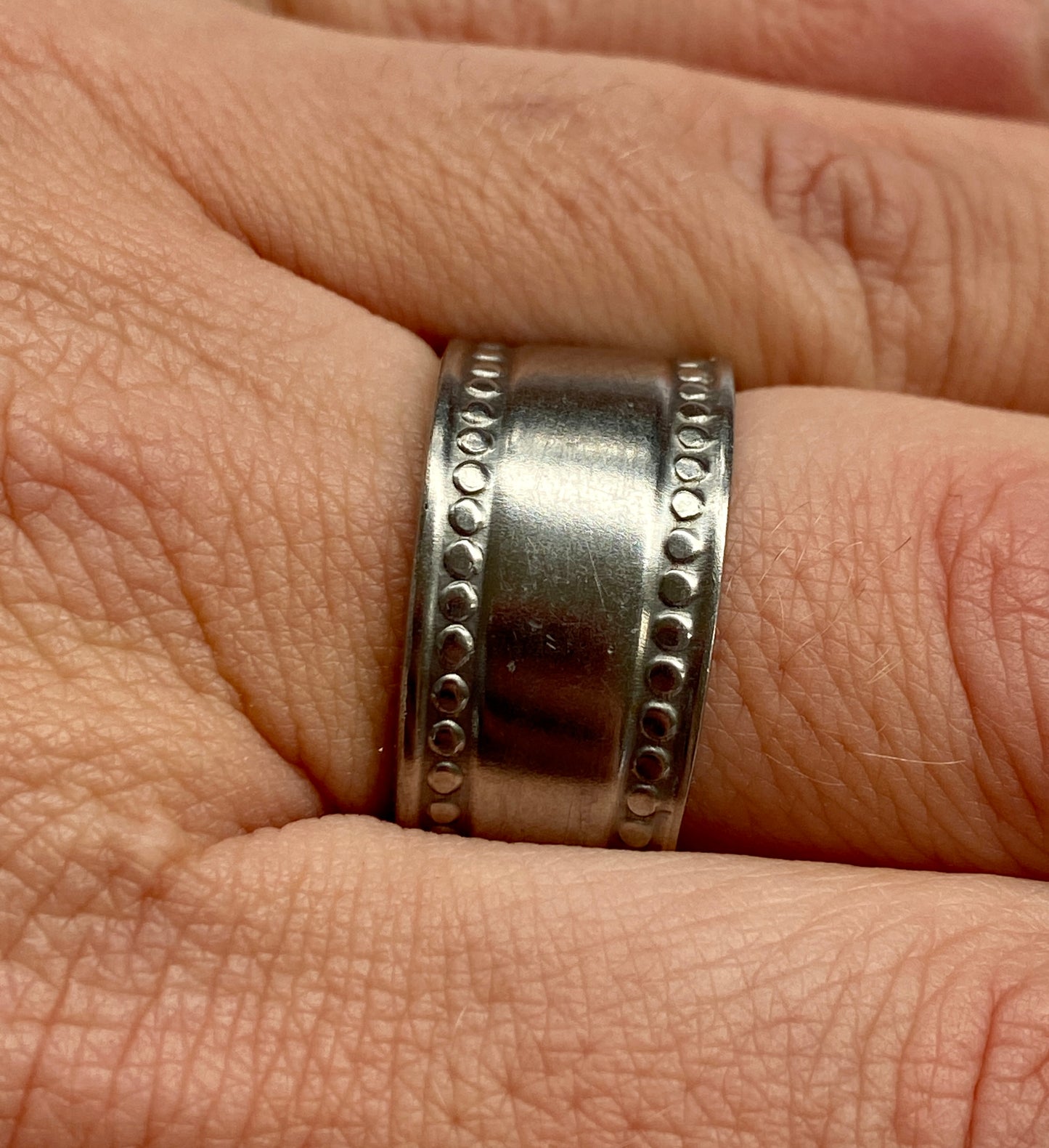 Ring *Angel Eyes* Edelstahl Besteckschmuck