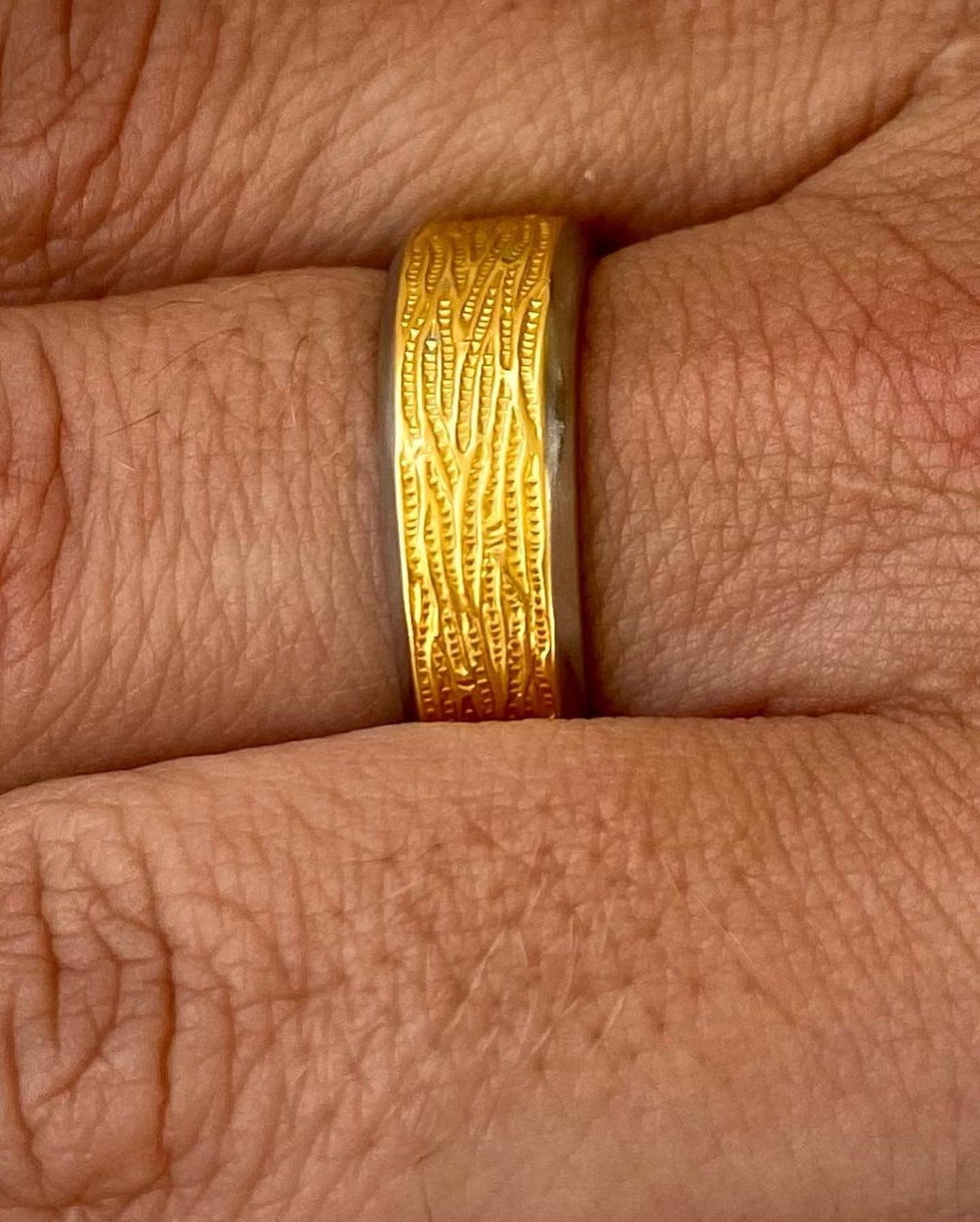 Ring *Goldfluss* vergoldet Besteckschmuck