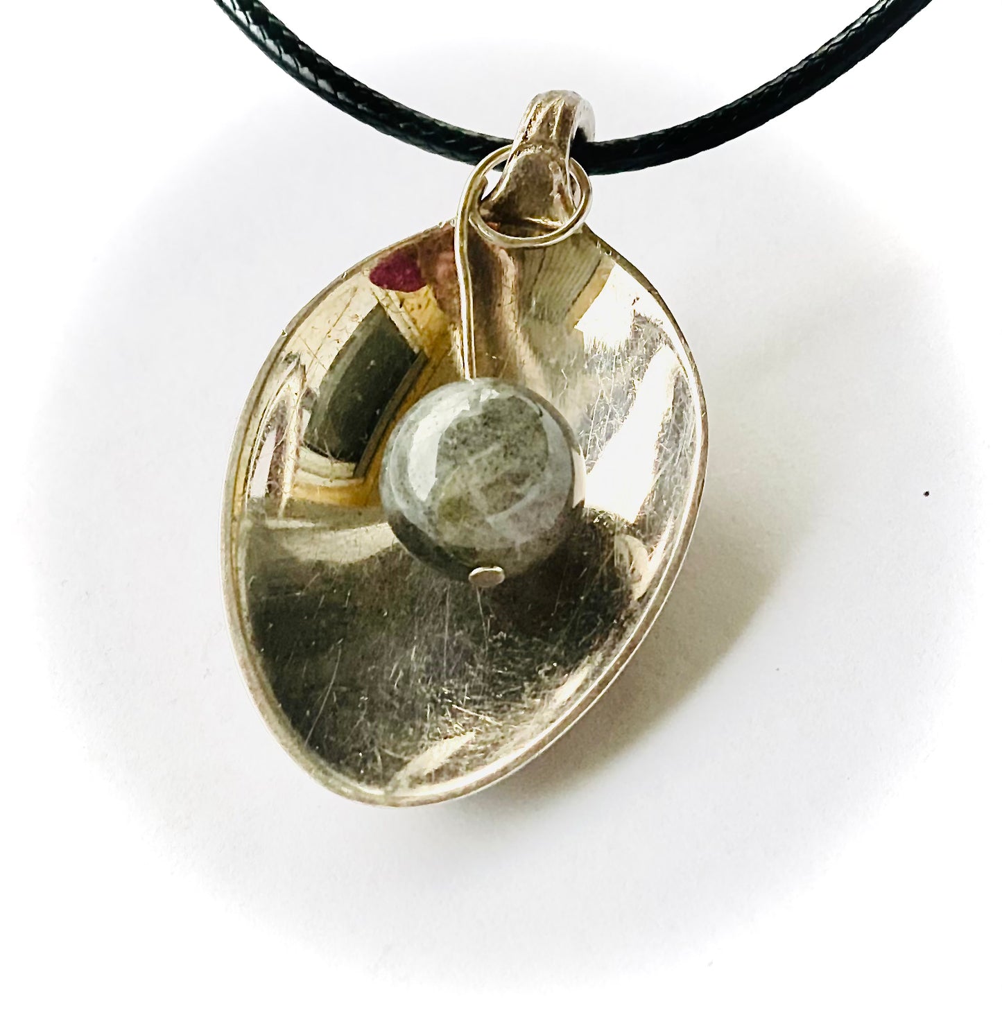 Kettenanhänger „Phantasie“ Anhänger  Labradorit Silber Besteckschmuck