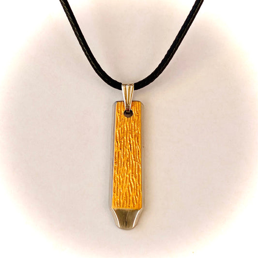 Anhänger *Goldfluss* Edelstahl hartvergoldet Besteckschmuck