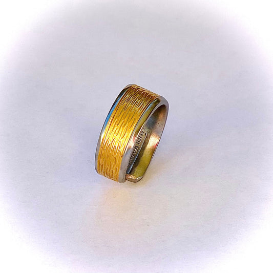 Ring *Golden Wave* vergoldet Besteckschmuck