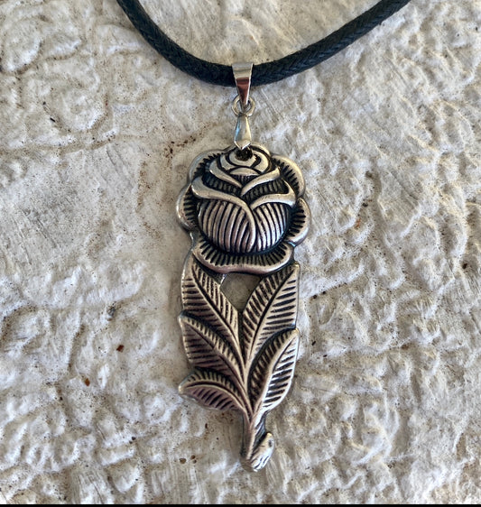 Anhänger *Rose* Edelstahl Besteckschmuck