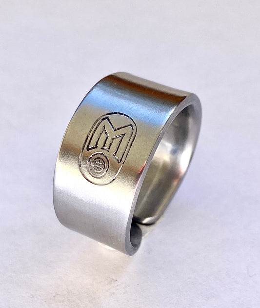 Ring *M* Edelstahl Besteckschmuck