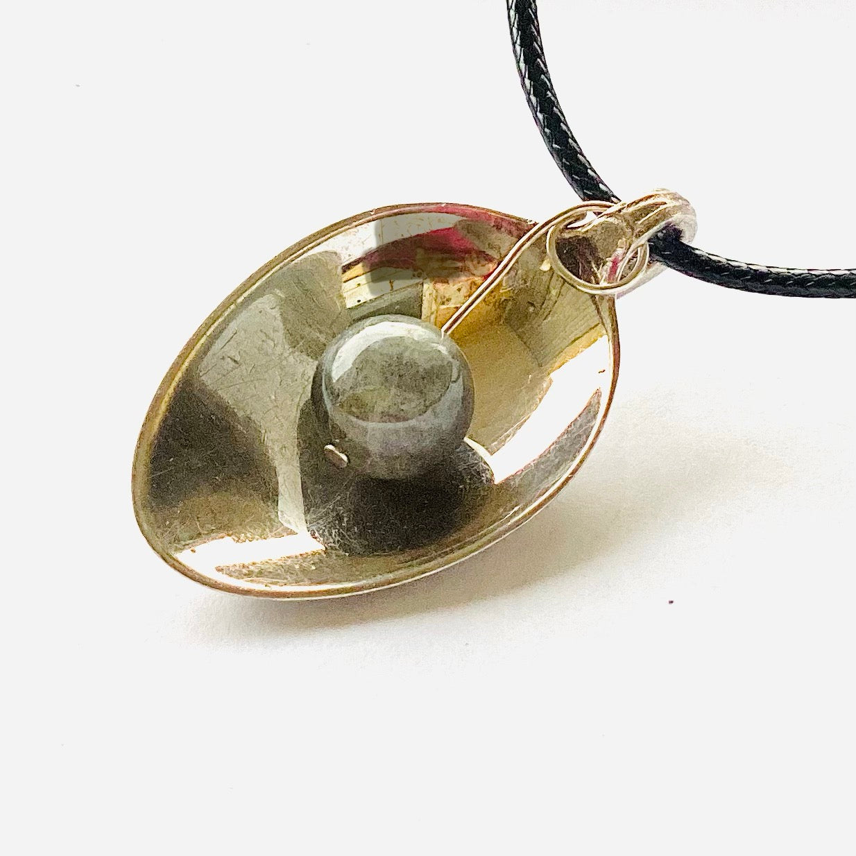 Kettenanhänger „Phantasie“ Anhänger  Labradorit Silber Besteckschmuck