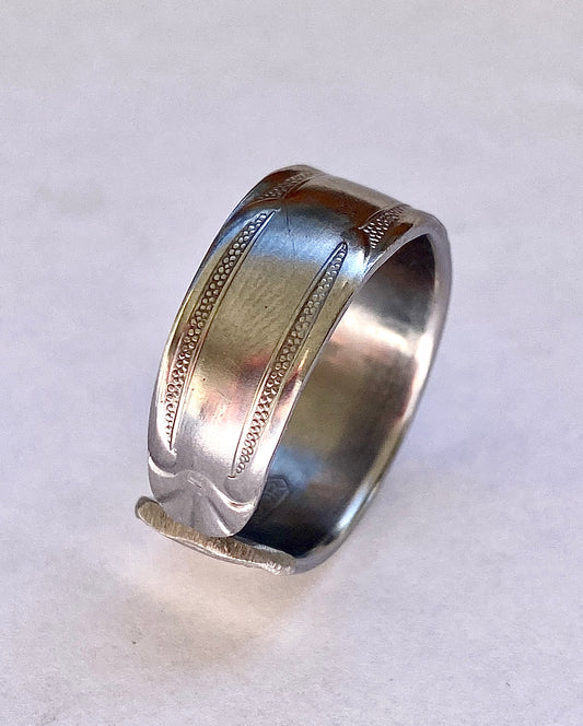 Ring *Old* Edelstahl Besteckschmuck