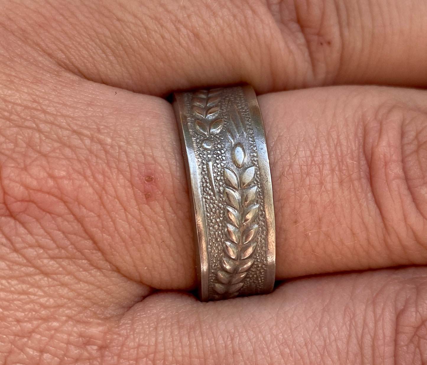 Ring *Wheat* Edelstahl Besteckschmuck