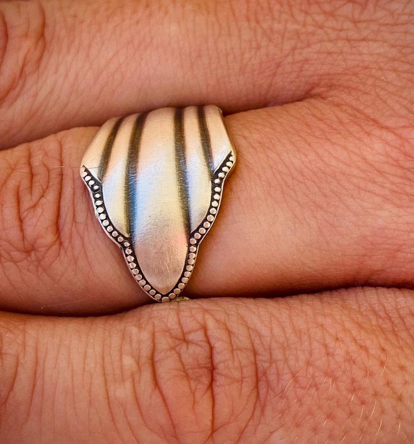 Silberring „Lilie“ Ring Silber Besteckschmuck