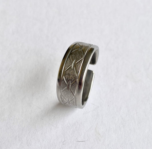 Ring *Silver X* Edelstahl Besteckschmuck