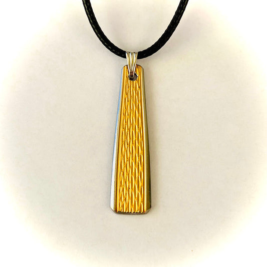 Anhänger *Golden Wave* Edelstahl hartvergoldet Besteckschmuck