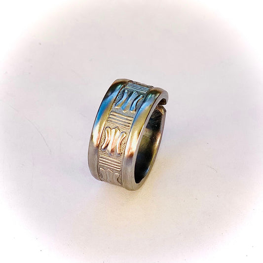 Ring *Zodiac* Edelstahl Besteckschmuck